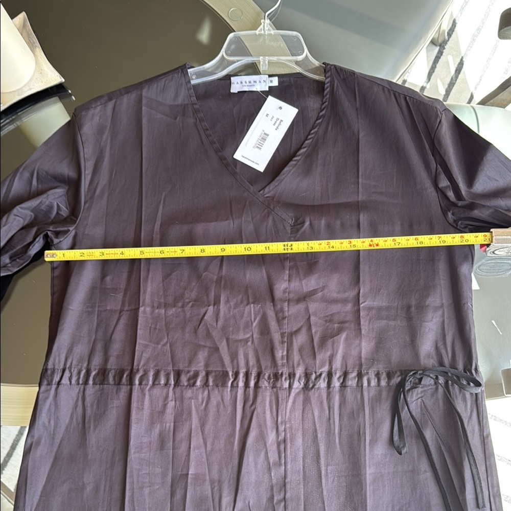 NWT Harshman Belinda Midi-Dress - black - 100% cotton - size medium - Picture 3 of 9
